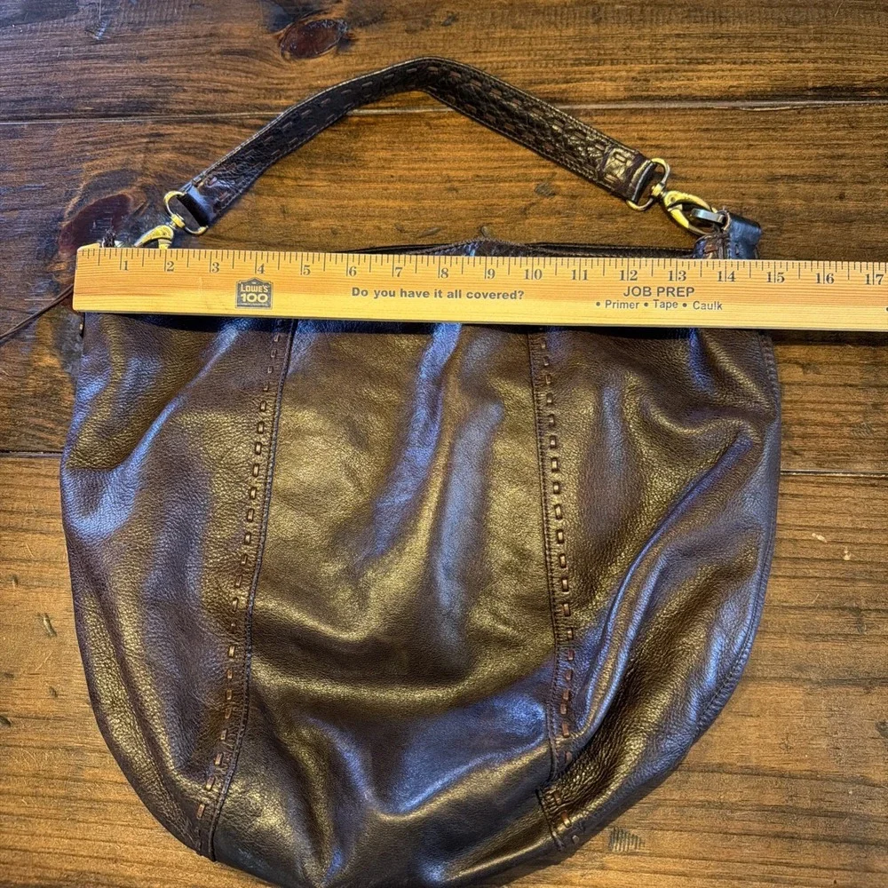 Sigrid‎ Olsen Brown Leather Hobo Shoulder Bag Soft Slouchy